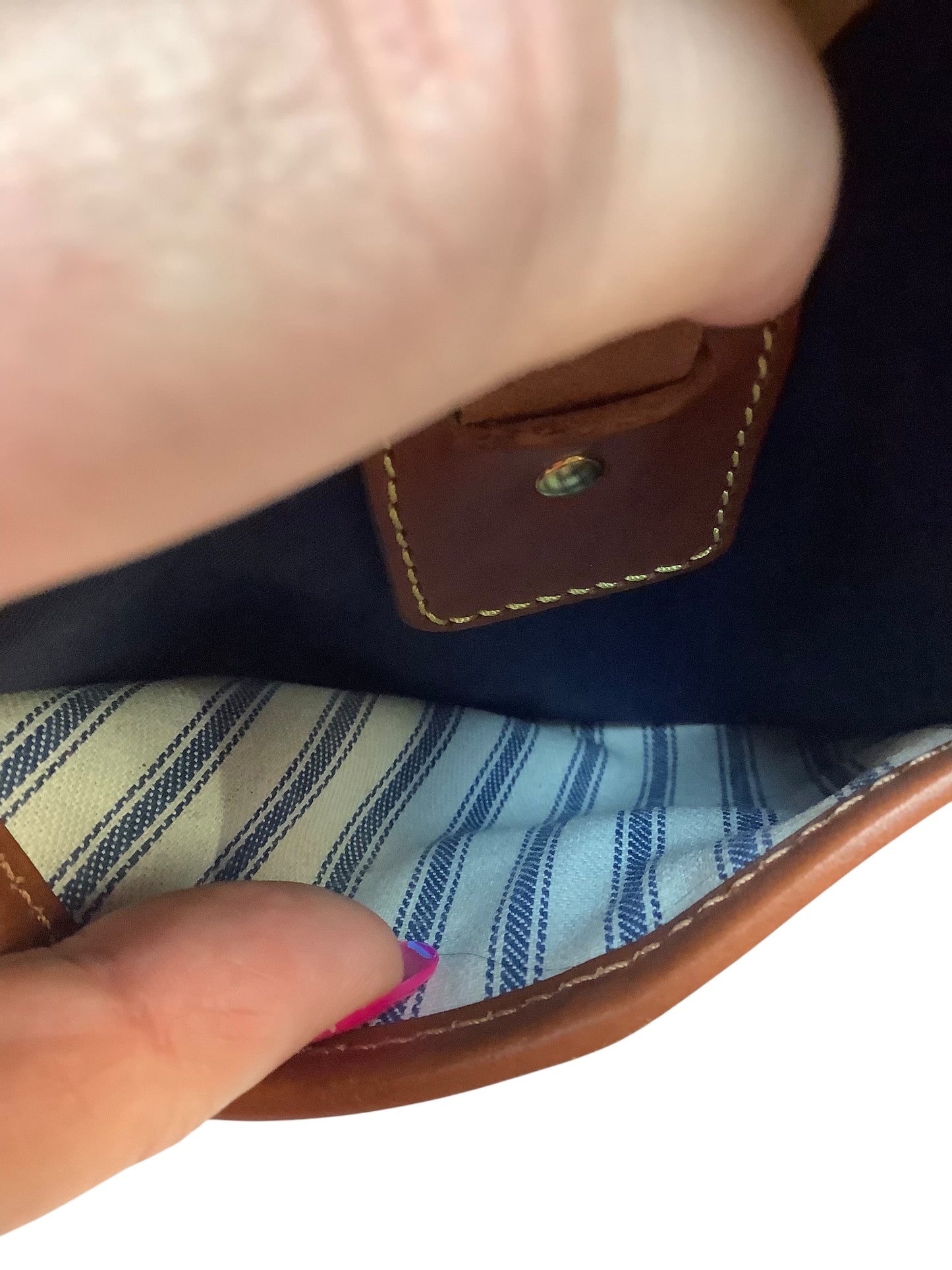 Crossbody Designer By Dooney And Bourke In Blue, Size:Medium