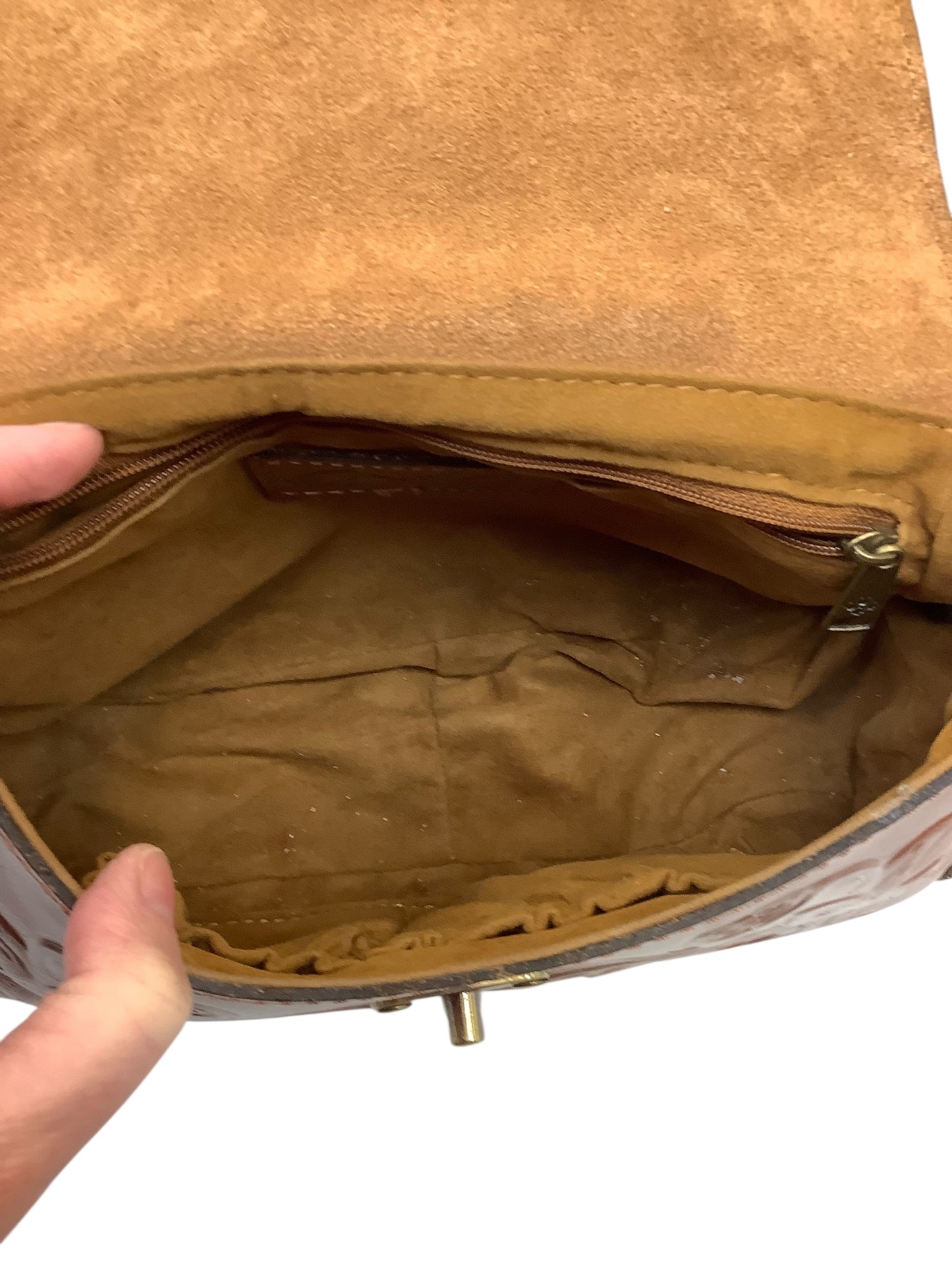 Crossbody Designer By Patricia Nash In Tan, Size:Medium