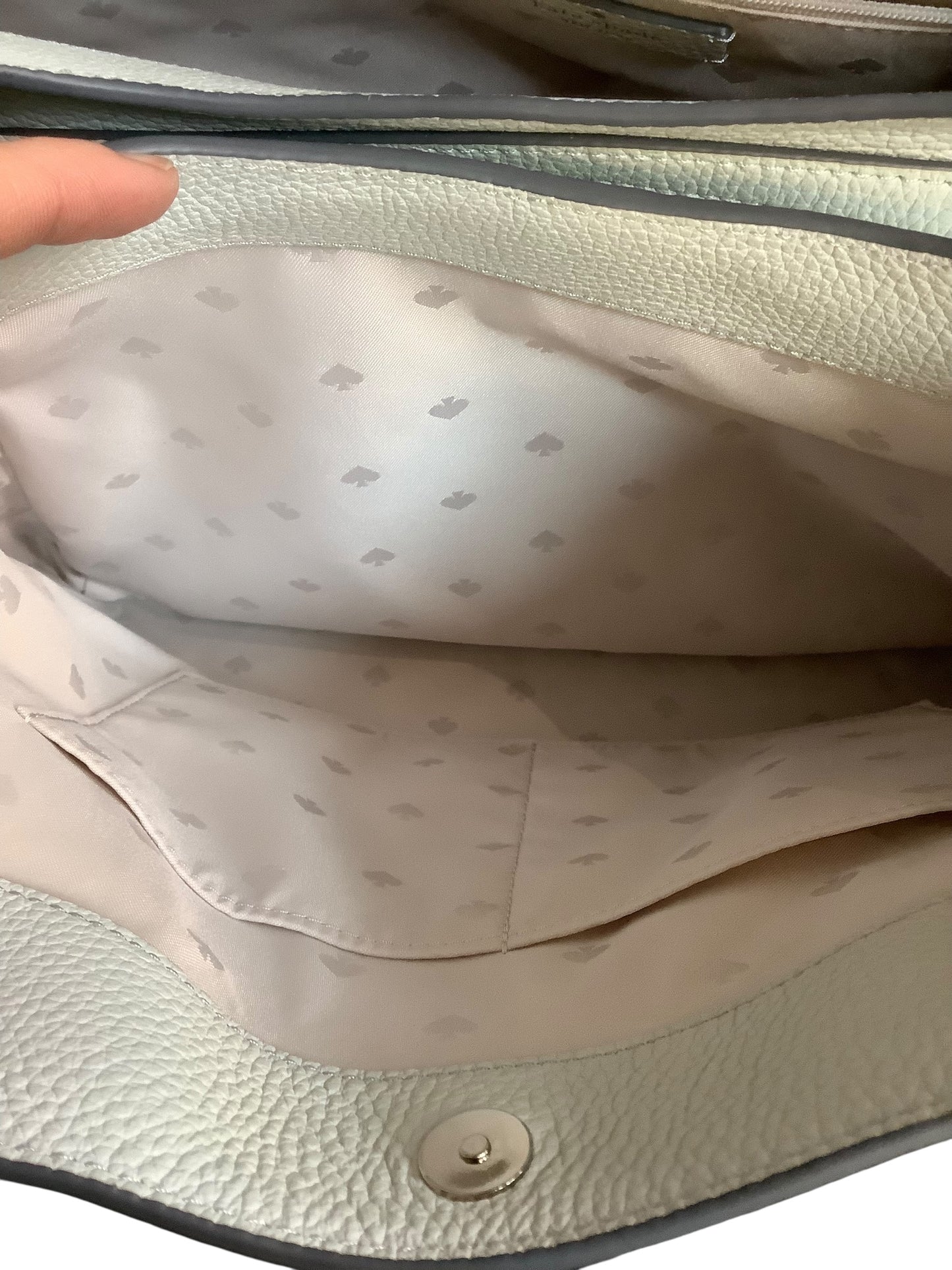 Handbag Designer By Kate Spade In Blue/grey/off white Size:Medium