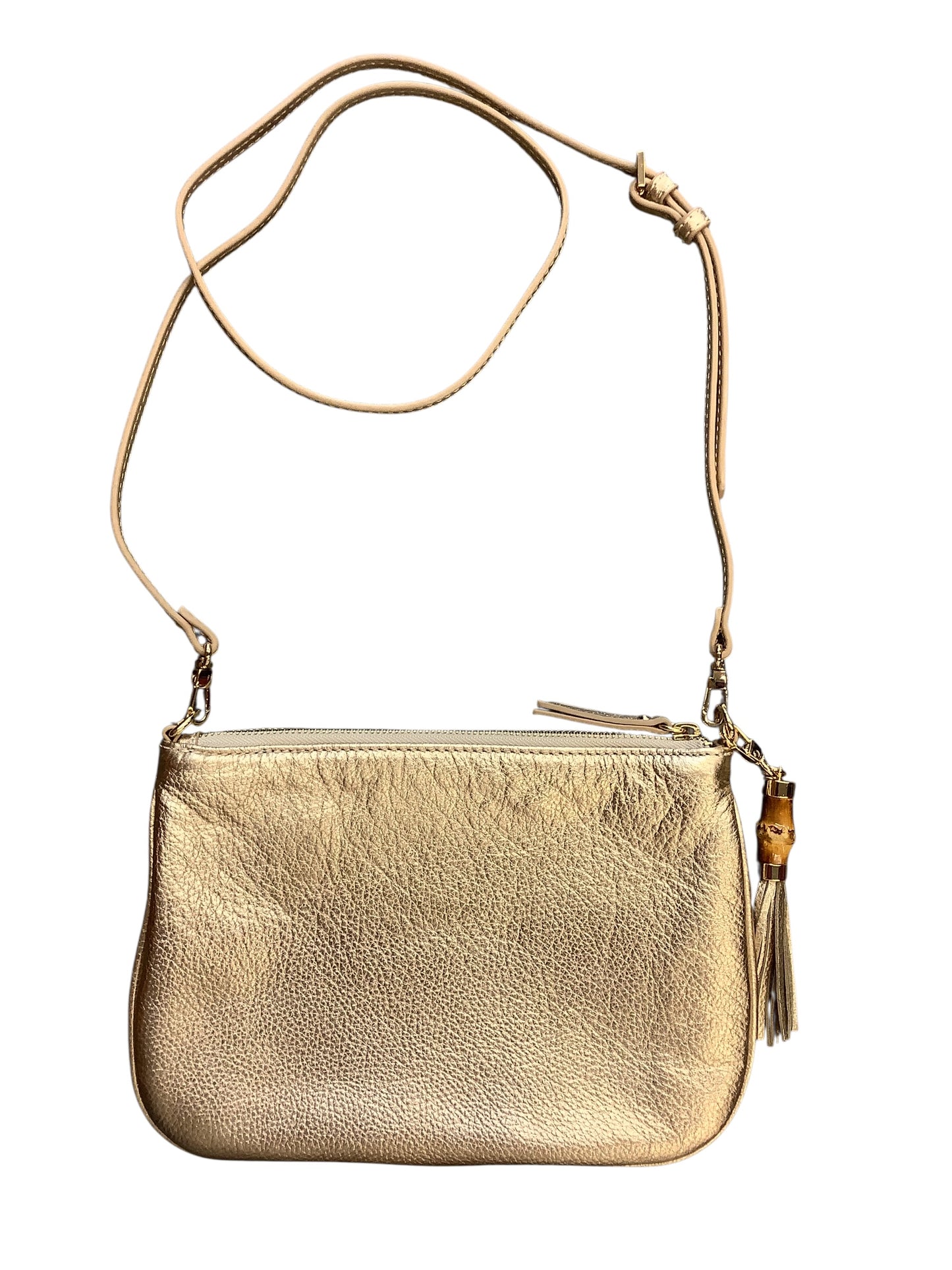 Crossbody Designer By Lilly Pulitzer In Gold, Size:Medium