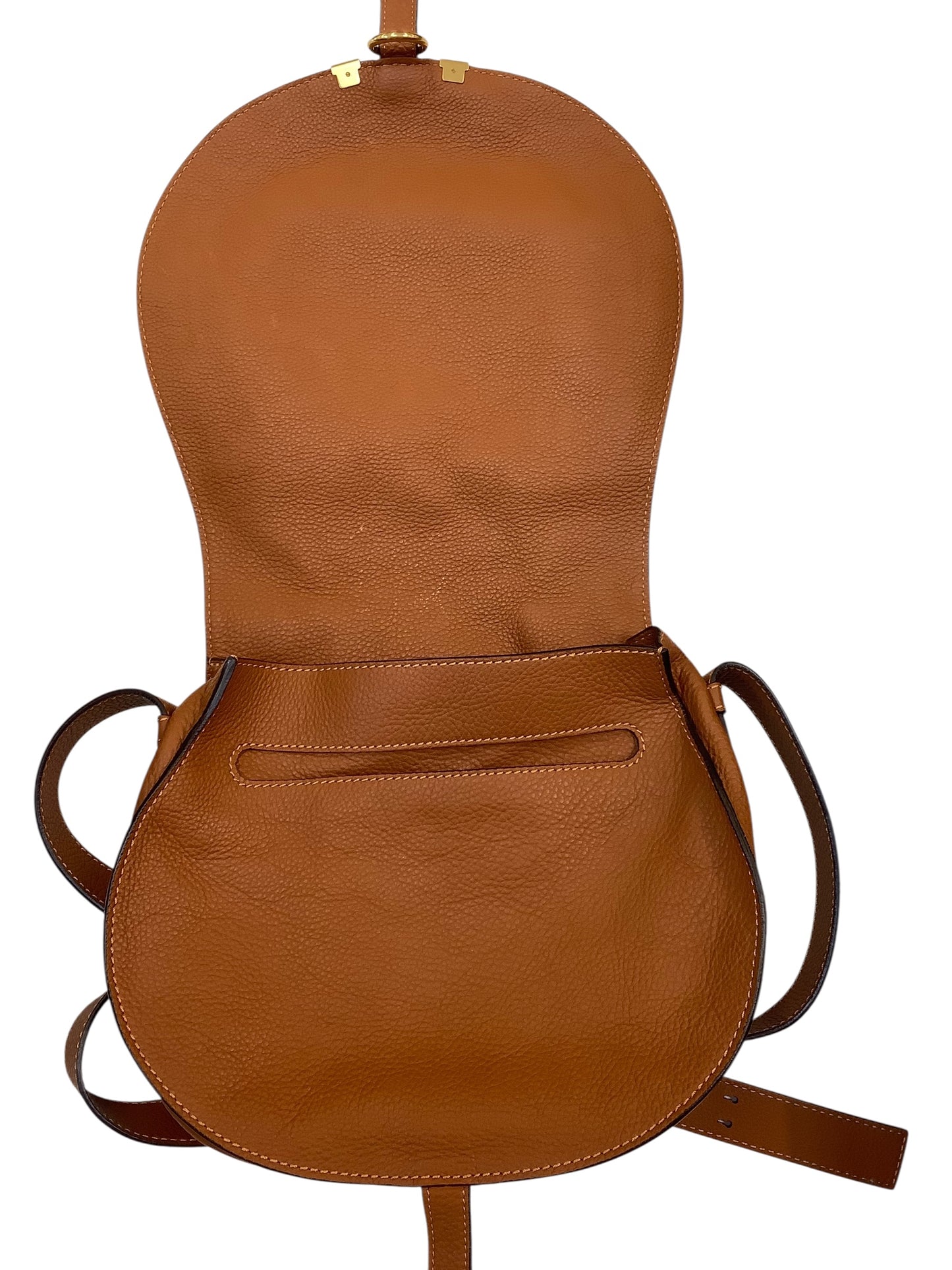 Crossbody Luxury Designer By Chloe In Brown, Size:Medium