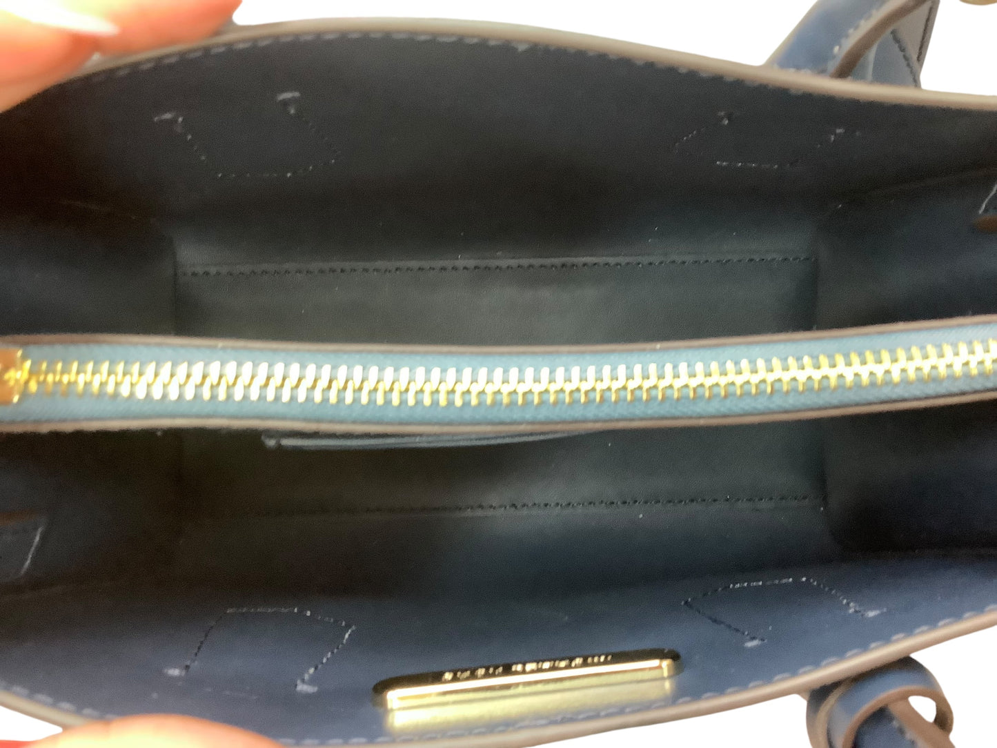 Handbag Designer By Michael Kors In Blue, Size:Medium