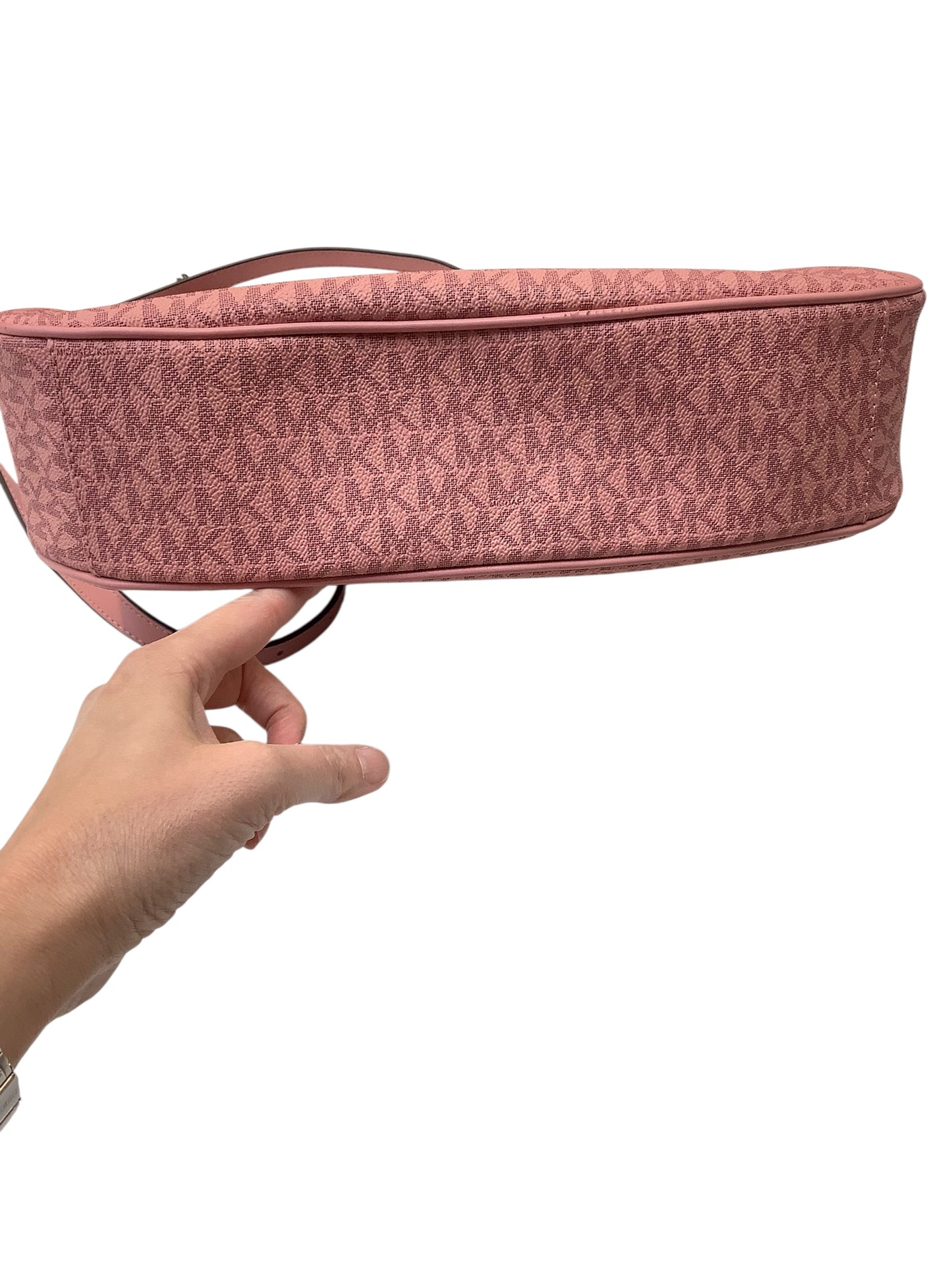 Crossbody Designer By Michael Kors In Pink, Size:Large