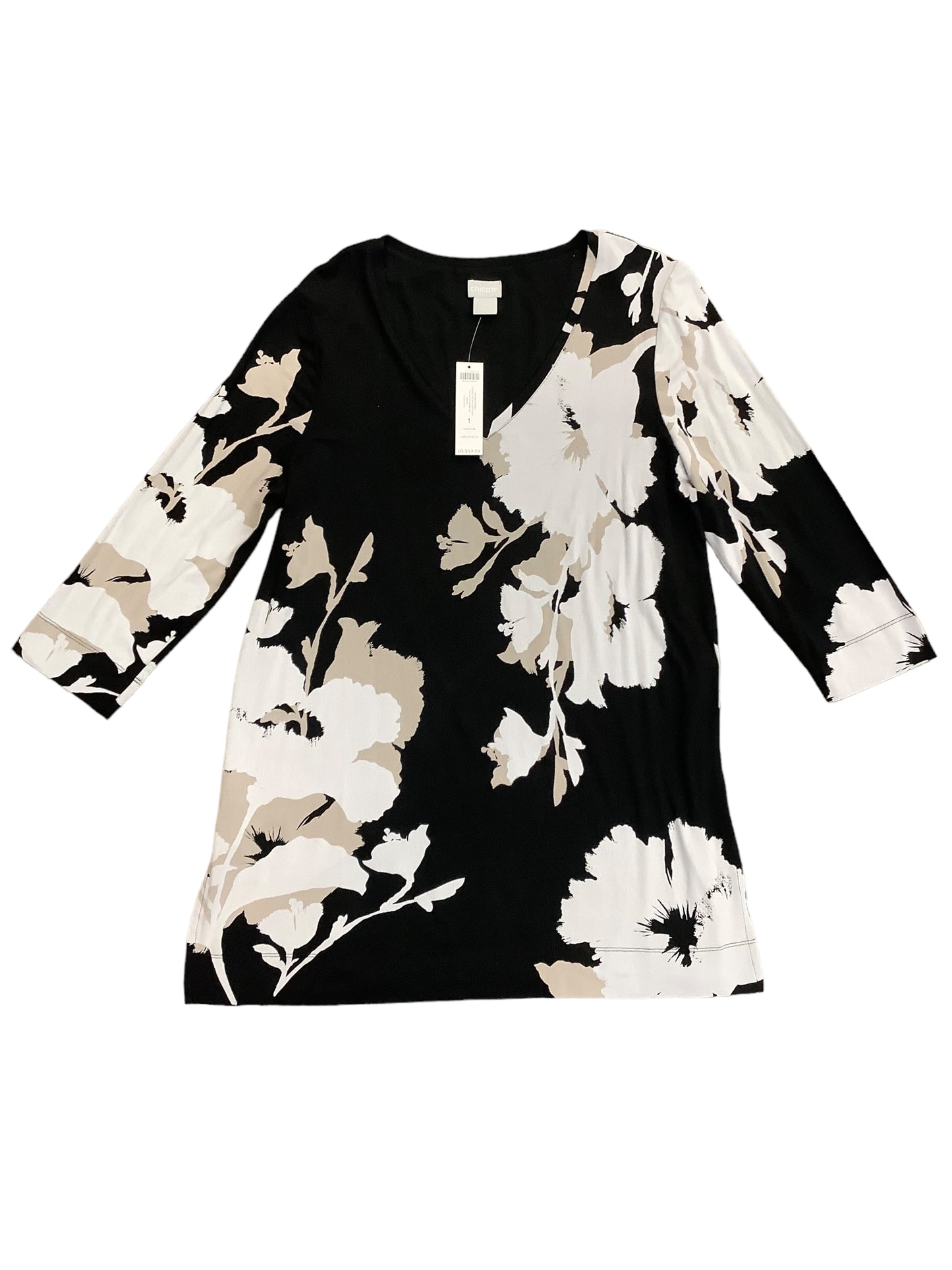 Top Long Sleeve Basic By Chicos Size: M