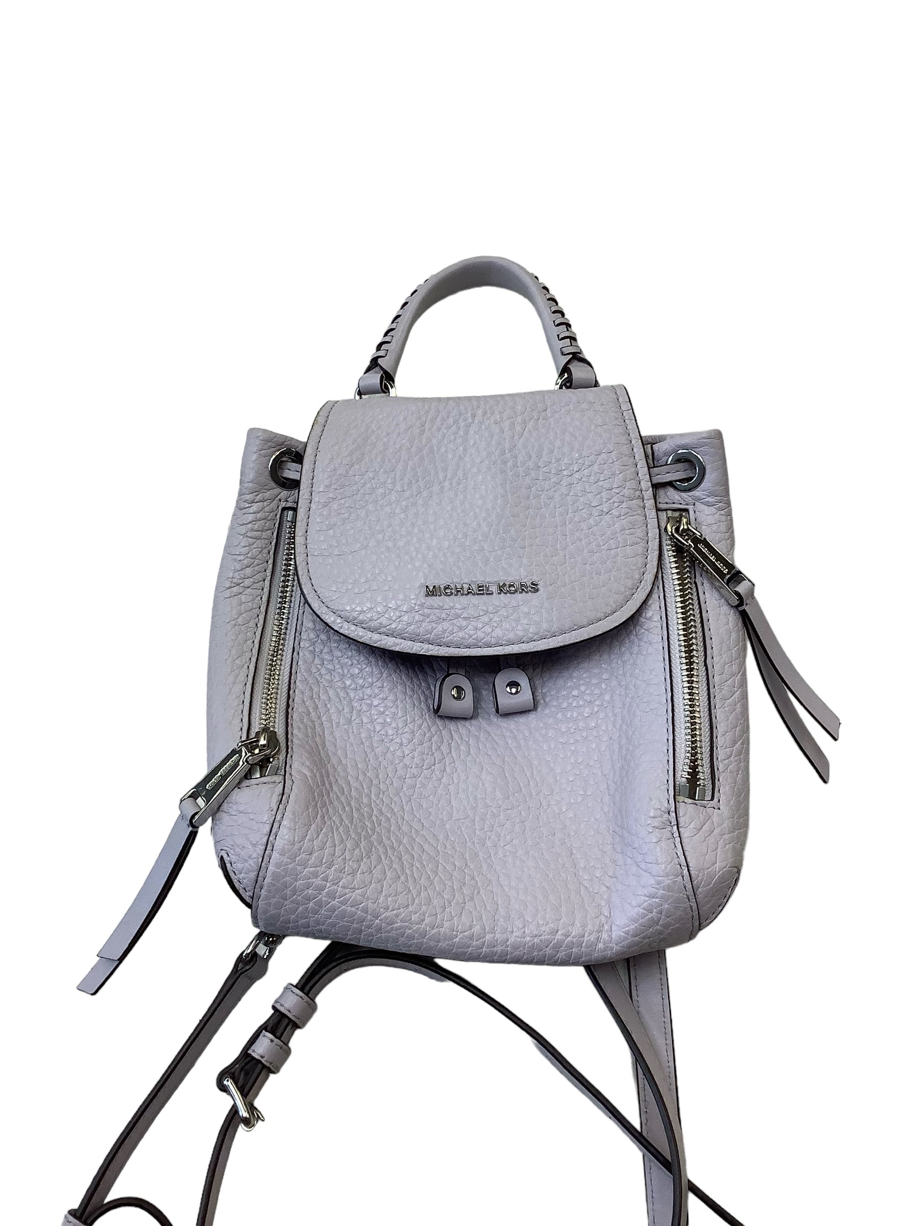 Michael kors backpack small on sale size