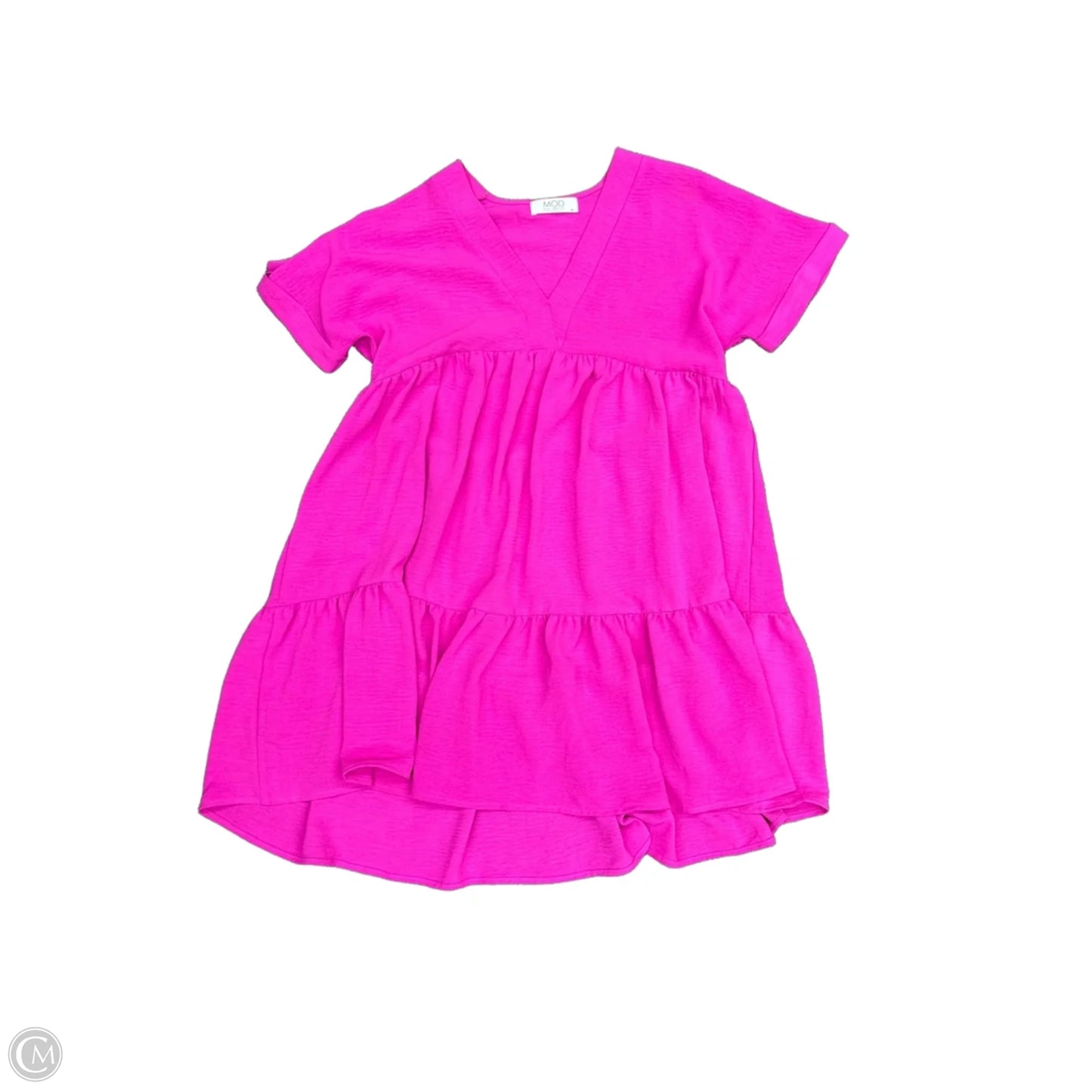 Top Short Sleeve By Mod In Pink, Size: M