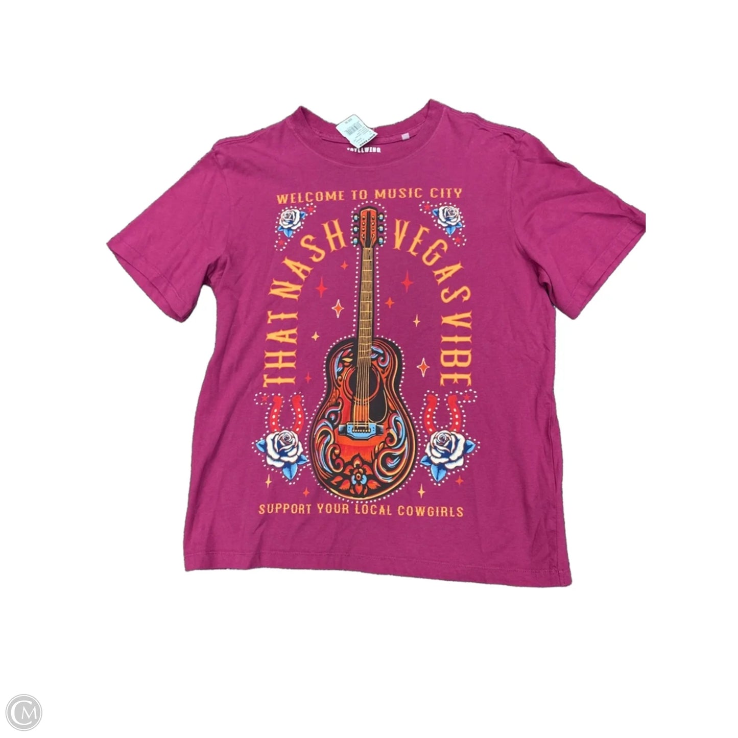 Top Short Sleeve By Clothes Mentor In Pink, Size: S