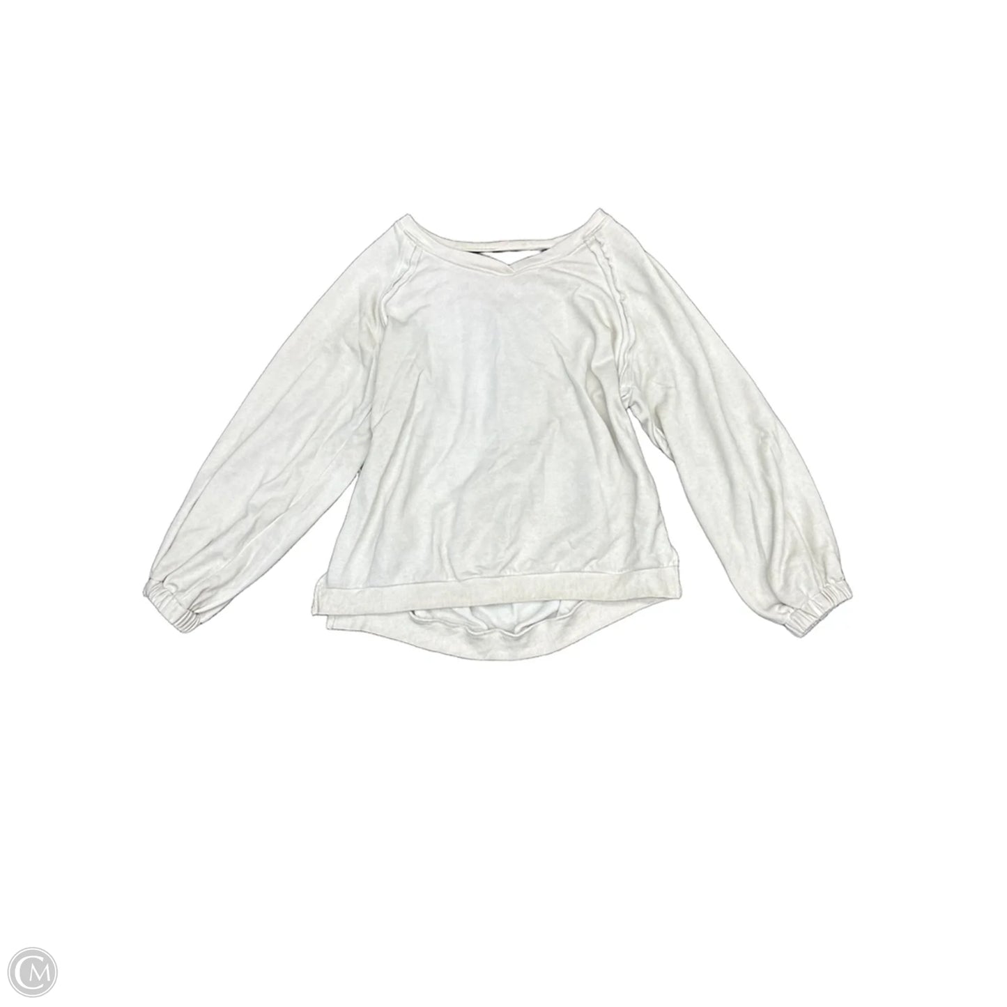 Sweatshirt Crewneck By Pol In Cream, Size: L