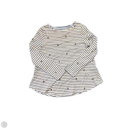 Top Long Sleeve By Joules In Striped Pattern, Size: L