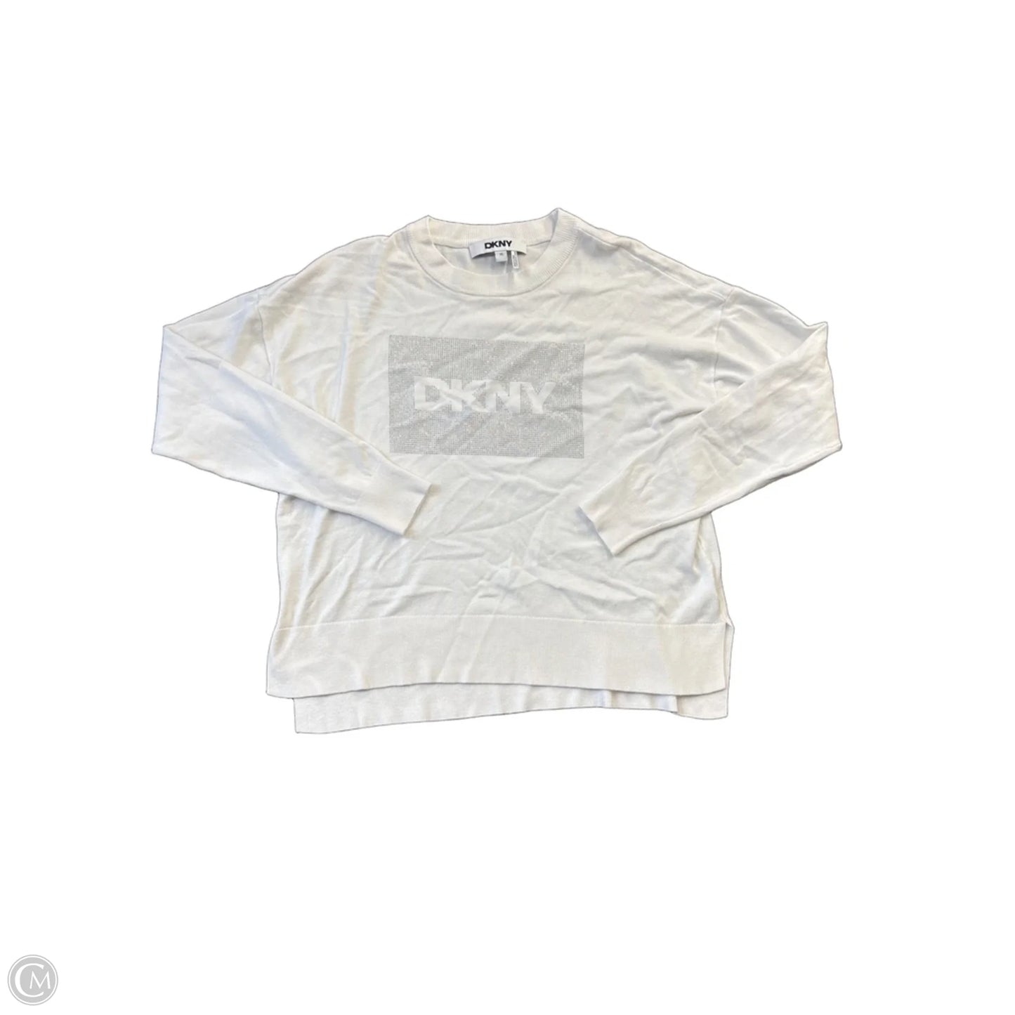 Top Long Sleeve By Dkny In White, Size: Xs