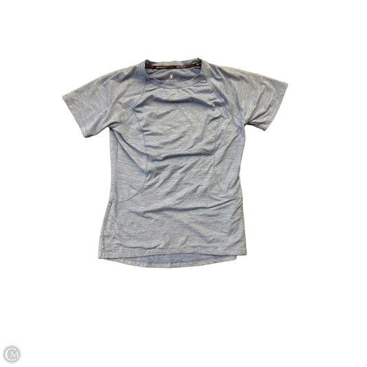 Athletic Top Short Sleeve By Spyder In Blue, Size: S