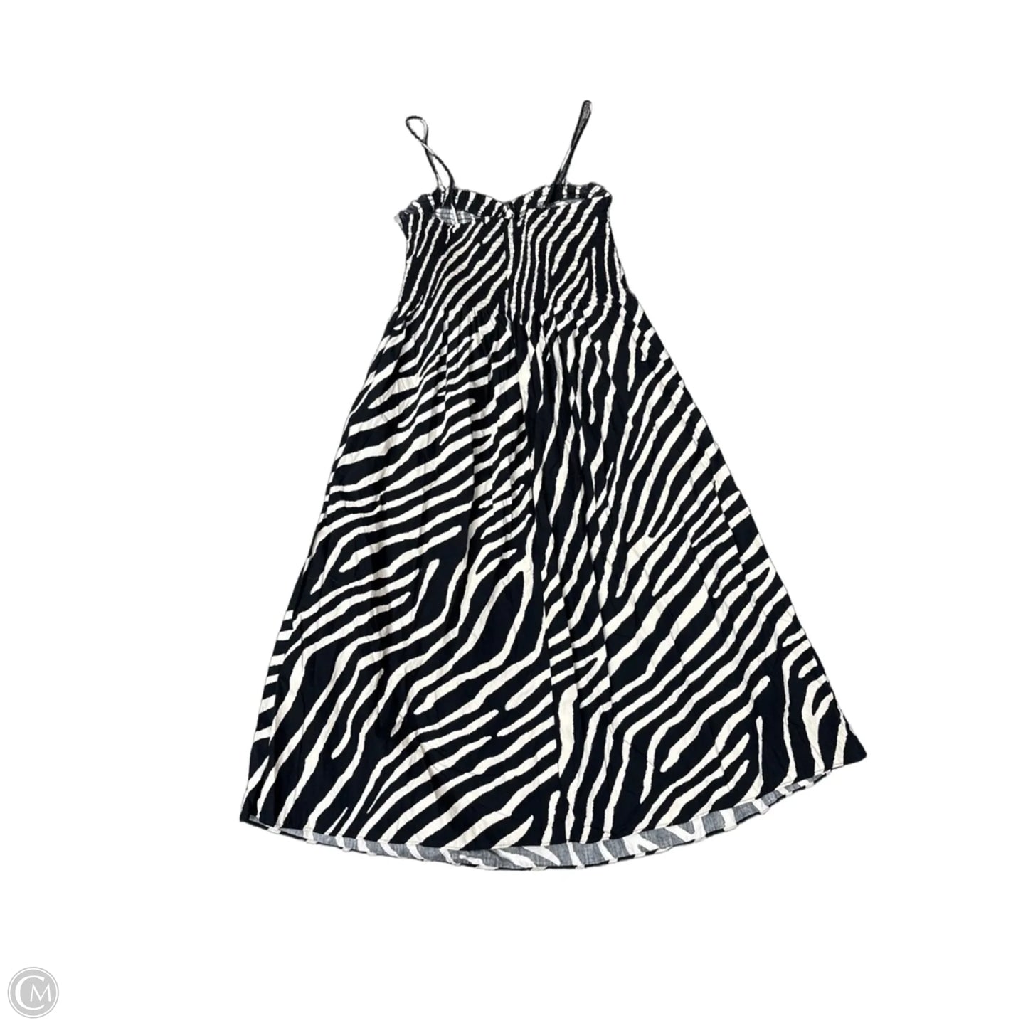 Dress Casual Maxi By H&m In Black & White, Size: M