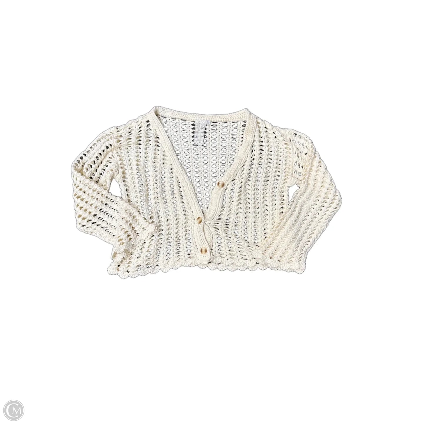 Sweater By Sadie & Sage In Cream, Size: L
