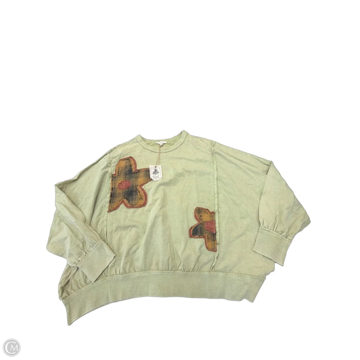 Top Long Sleeve By Easel In Green, Size: 1x