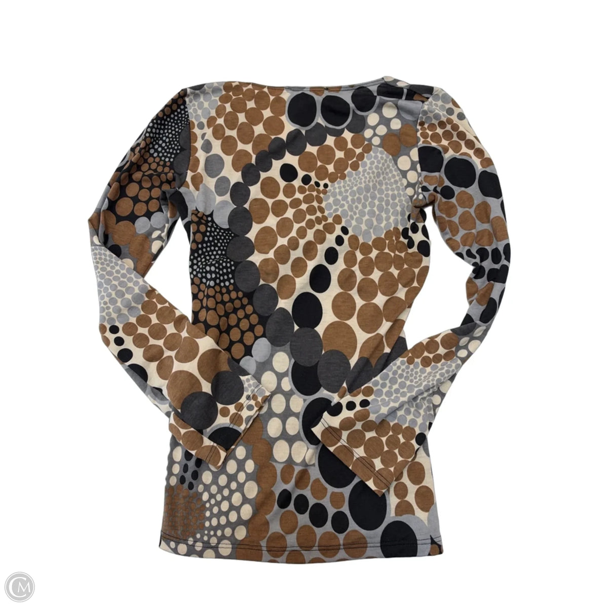 Top Long Sleeve By Clothes Mentor In Polkadot Pattern, Size: S
