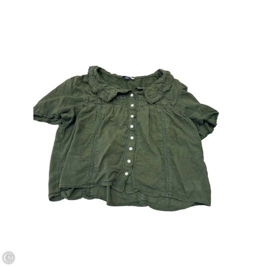 Top Short Sleeve Basic By American Eagle In Green, Size: L