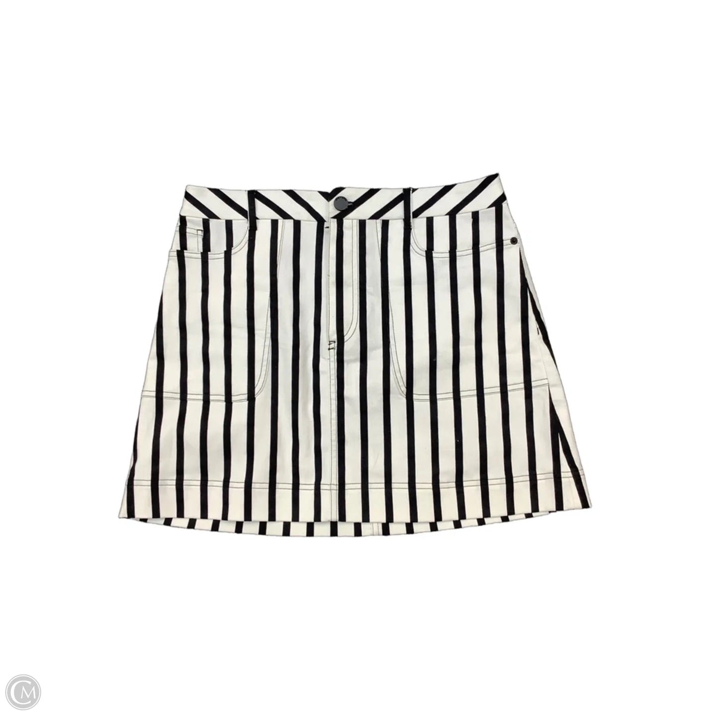 Skirt Designer By Alice + Olivia In Black & White, Size: 8