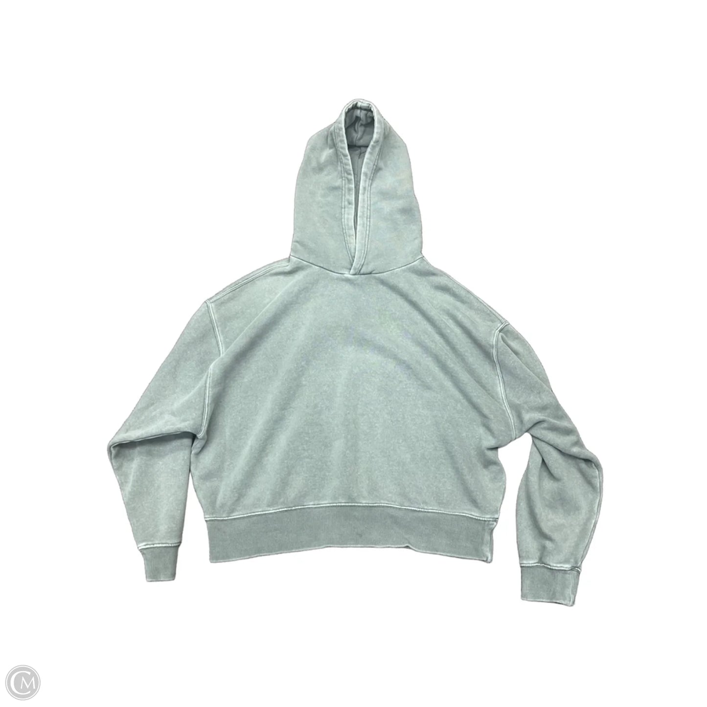 Sweatshirt Hoodie By Clothes Mentor In Green, Size: M