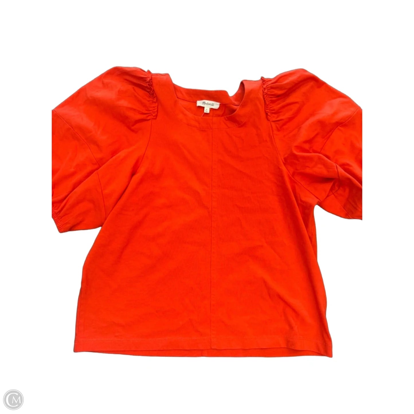 Top Short Sleeve By Maeve In Orange, Size: M