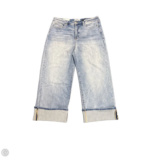 Jeans Wide Leg By Roamans In Blue, Size: 16