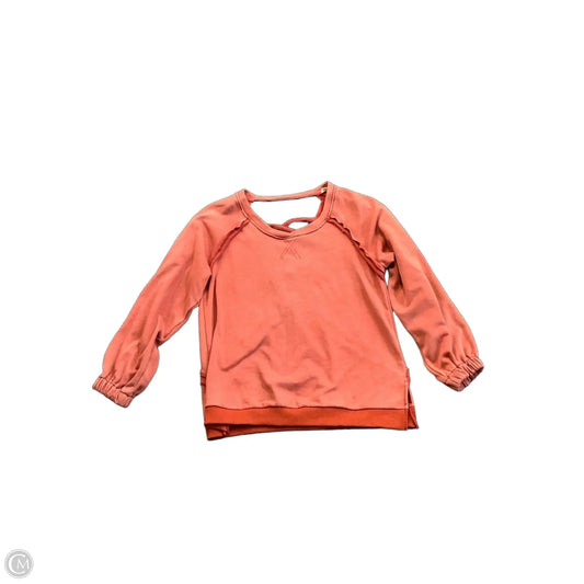 Sweatshirt Crewneck By Pol In Orange, Size: S