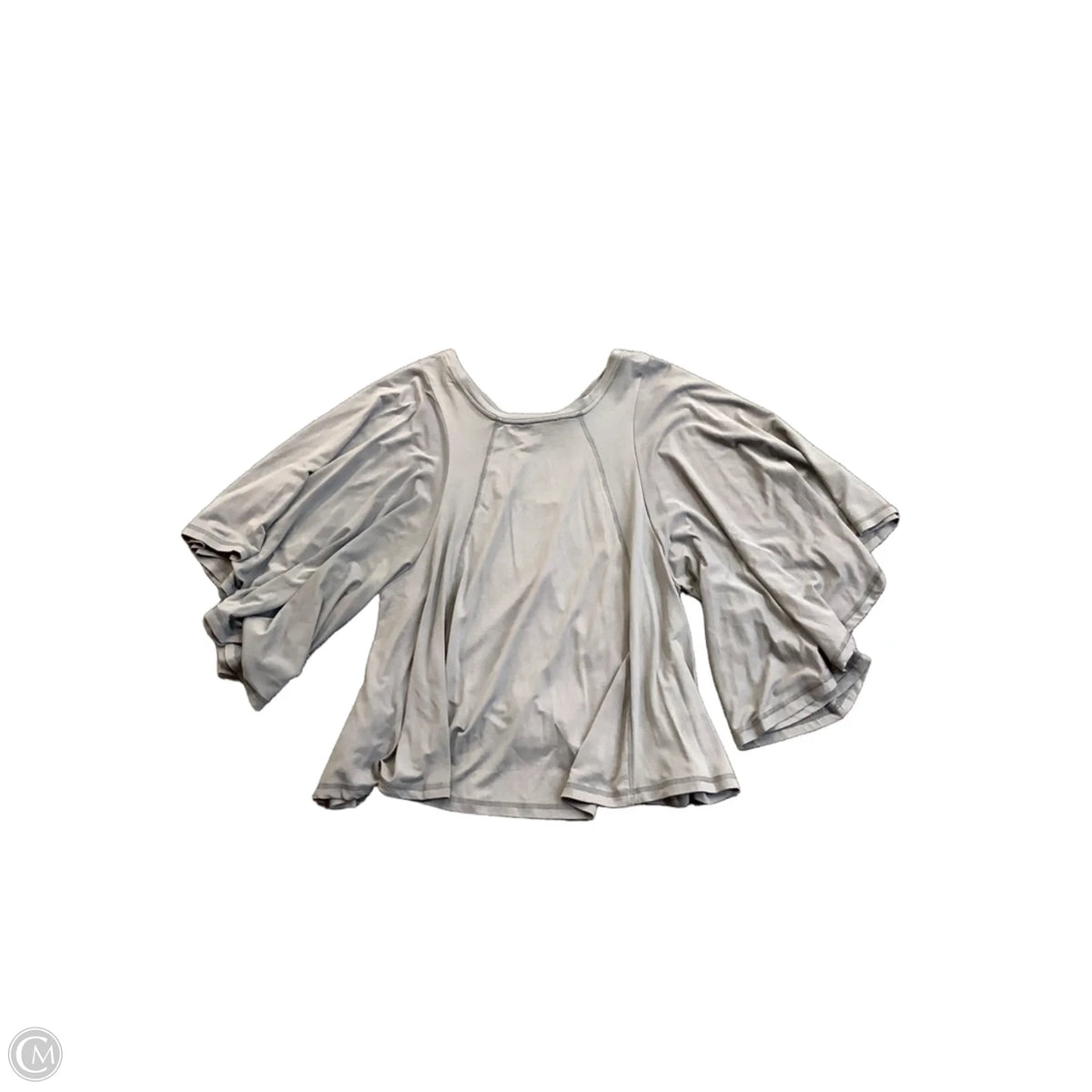 Top Short Sleeve By Oli & Hali In Grey, Size: L