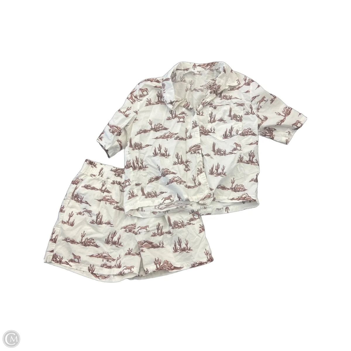 Shorts Set By Mng In Cream, Size: L