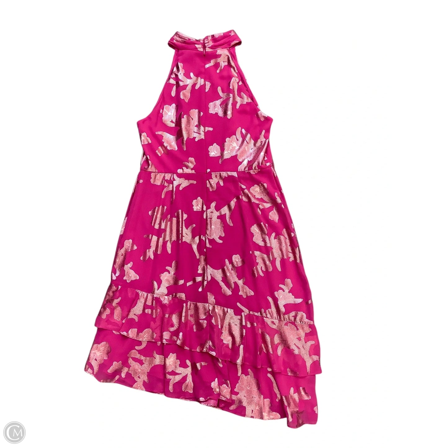 Dress Casual Midi By Adrianna Papell In Pink, Size: 12