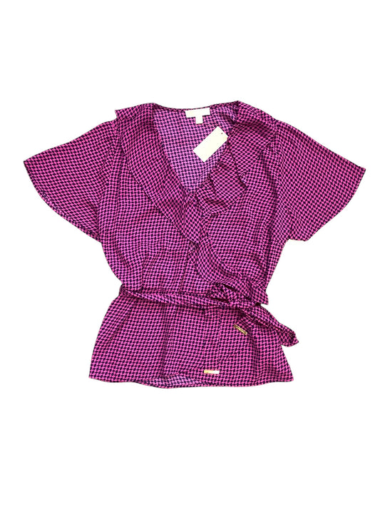 Top Short Sleeve By Michael By Michael Kors In Purple, Size: 3x