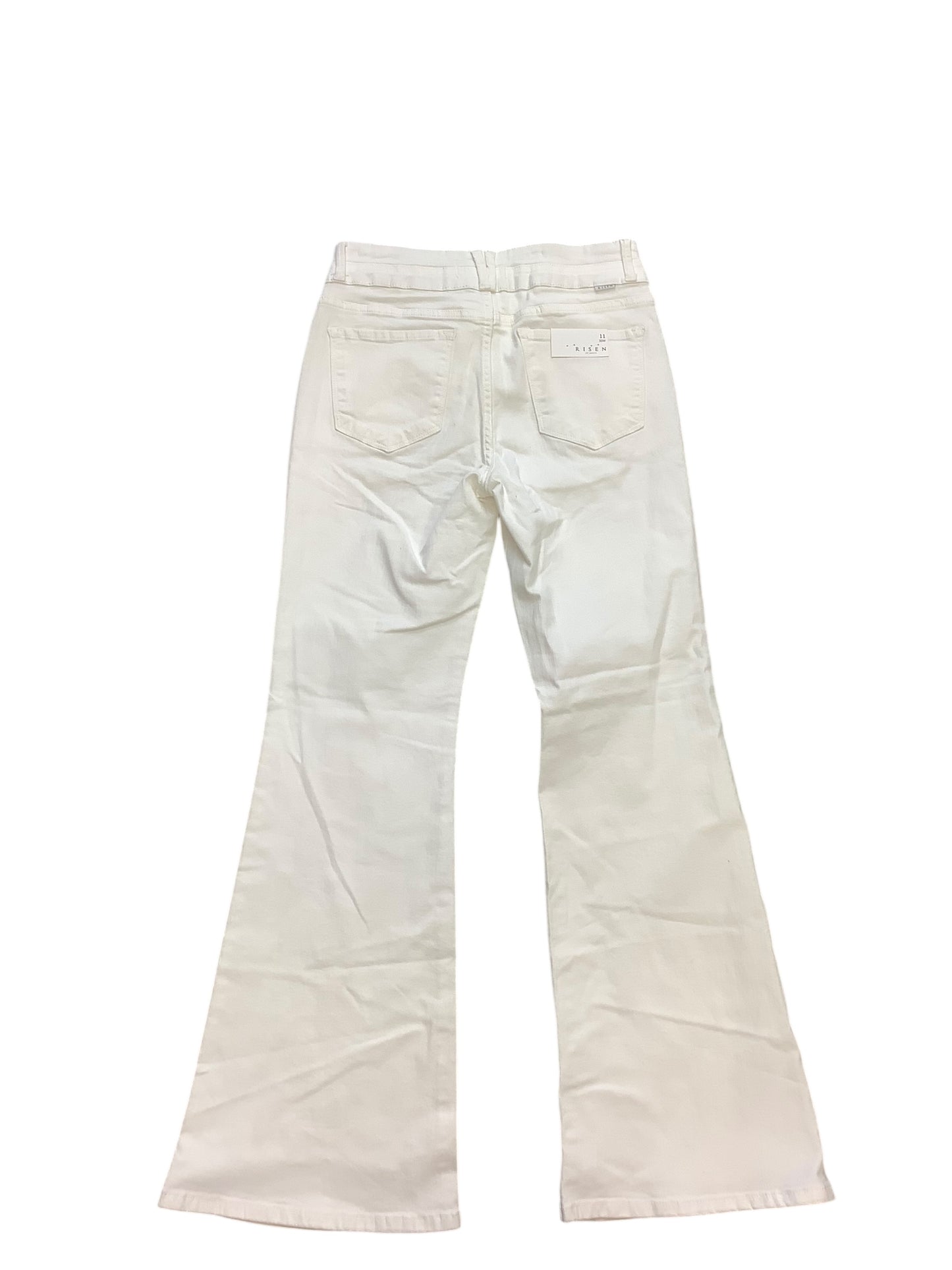 Jeans Flared By Risen In White, Size: 12