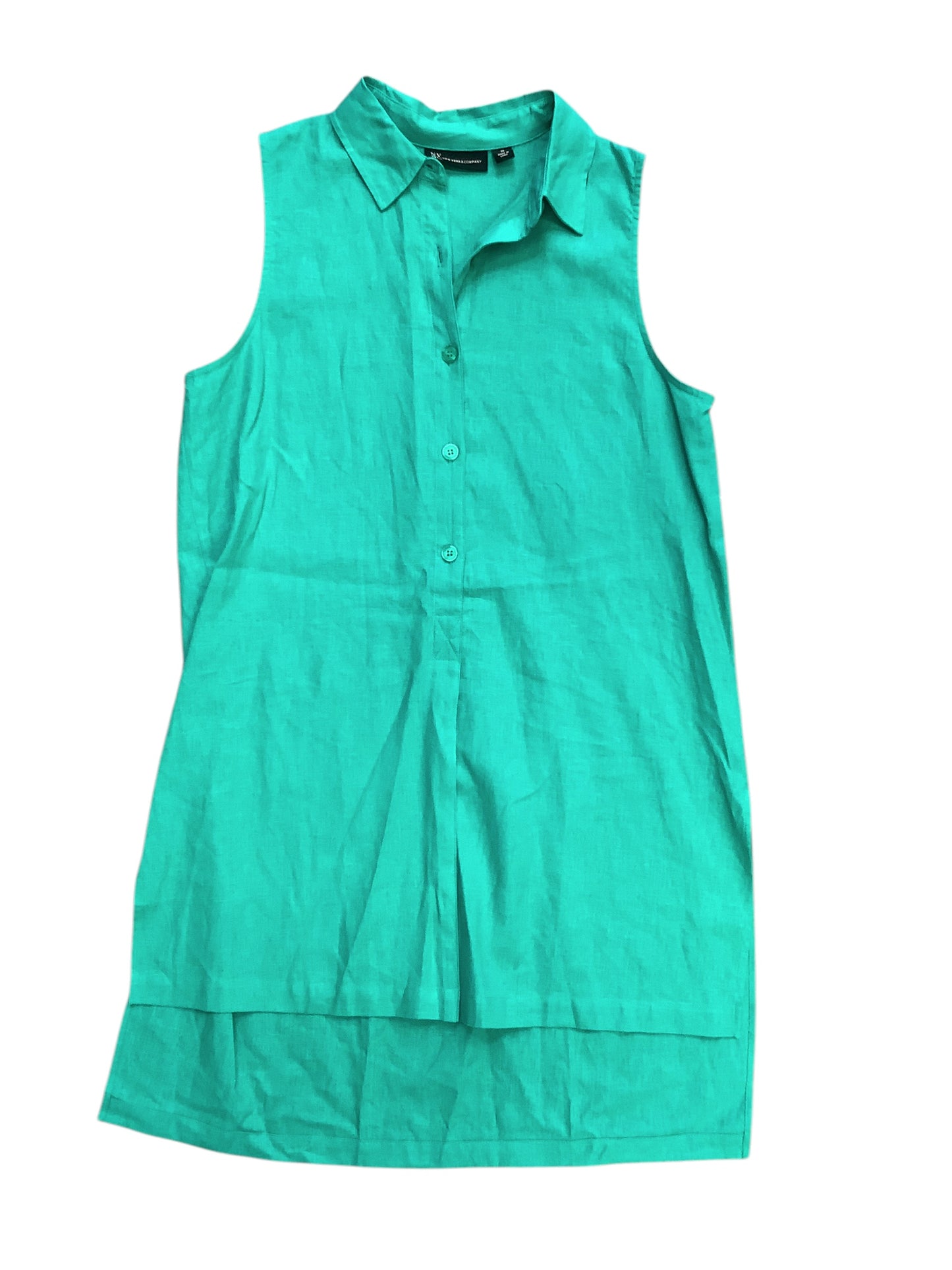 Dress/Tunic Casual Short By New York And Co In Green, Size: M