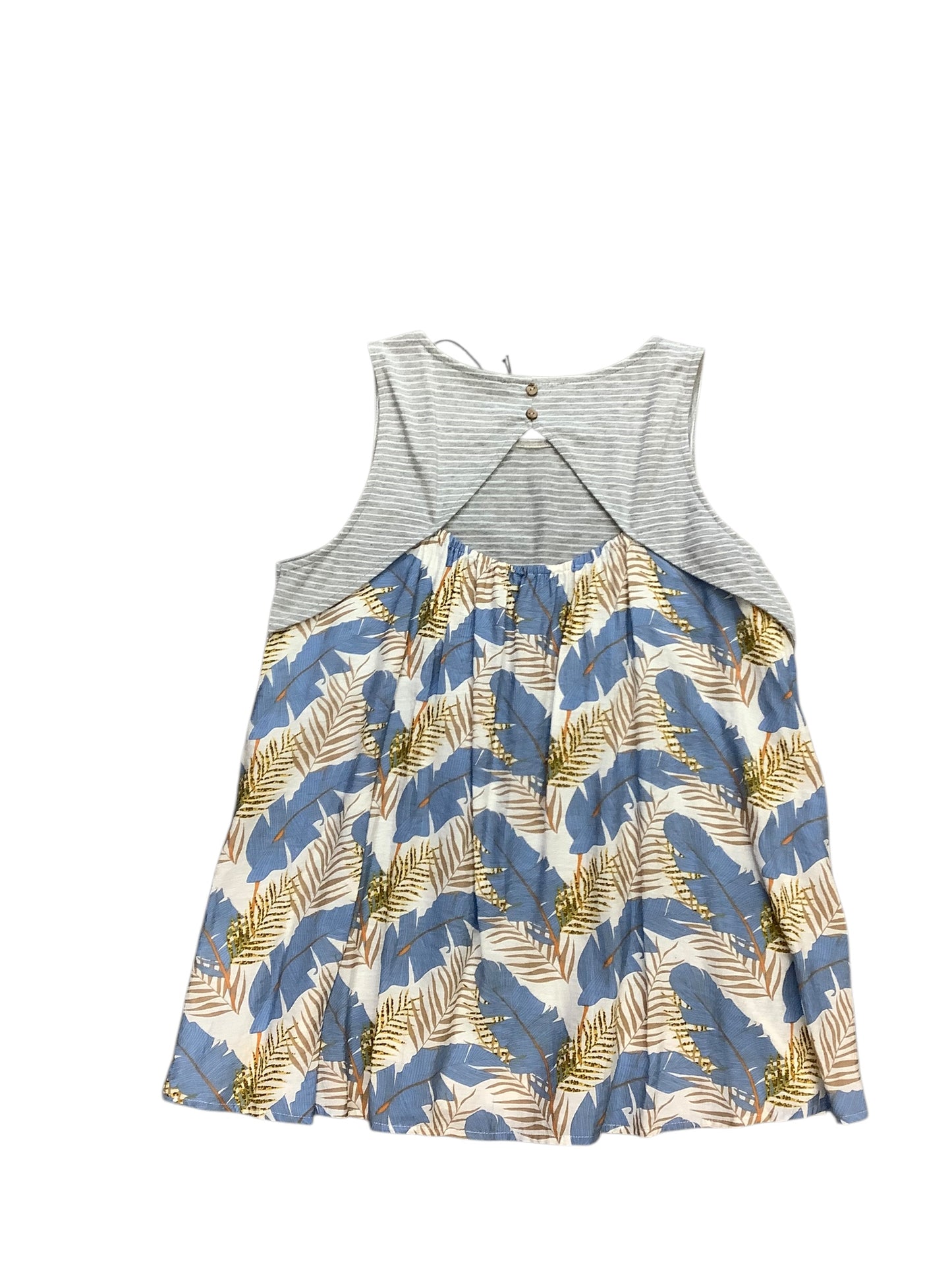 Top Sleeveless By Doe & Rae In Grey, Size: S