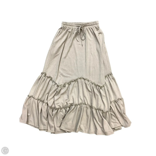 Skirt Maxi By Clothes Mentor In Tan, Size: S