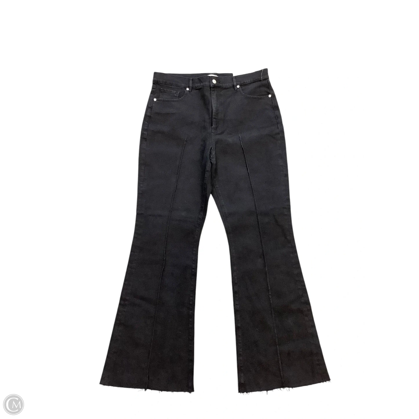 Jeans Flared By Loft In Black, Size: 14