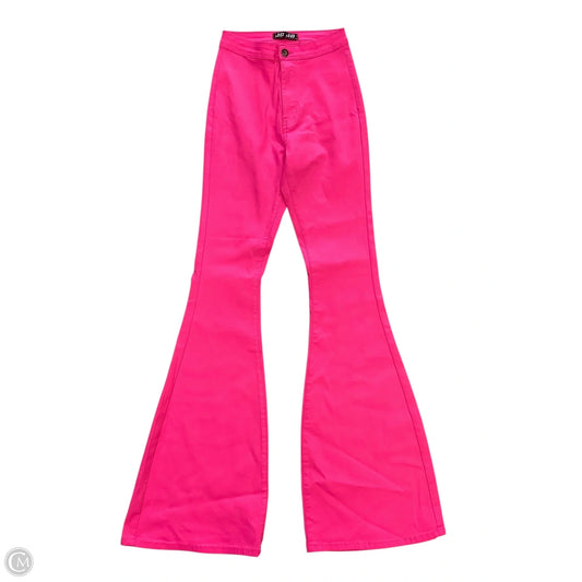 Jeans Flared By Clothes Mentor In Pink, Size: S
