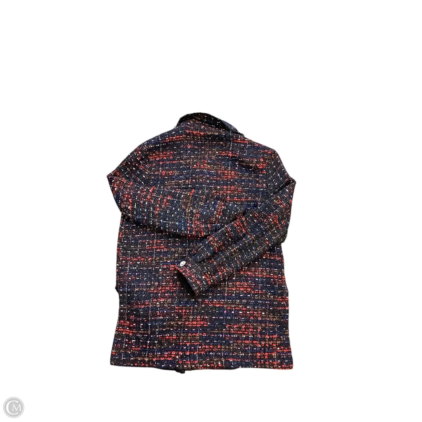 Jacket Shirt By Grey Lab In Blue, Size: S