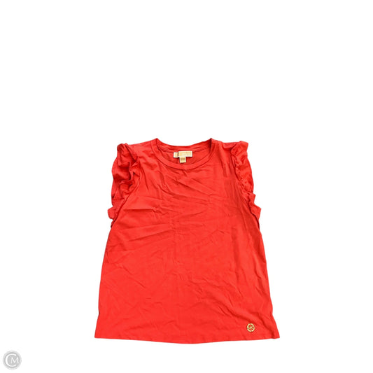 Top Short Sleeve Basic By Michael By Michael Kors In Red, Size: L