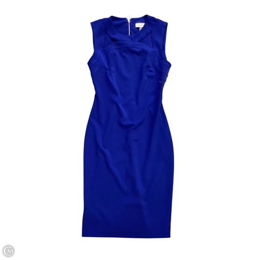 Dress Casual Short By Calvin Klein In Blue, Size: 2