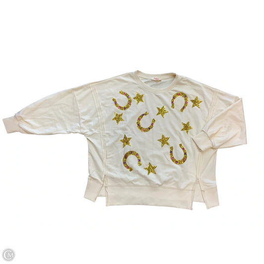 Sweatshirt Crewneck By Clothes Mentor In Yellow, Size: L