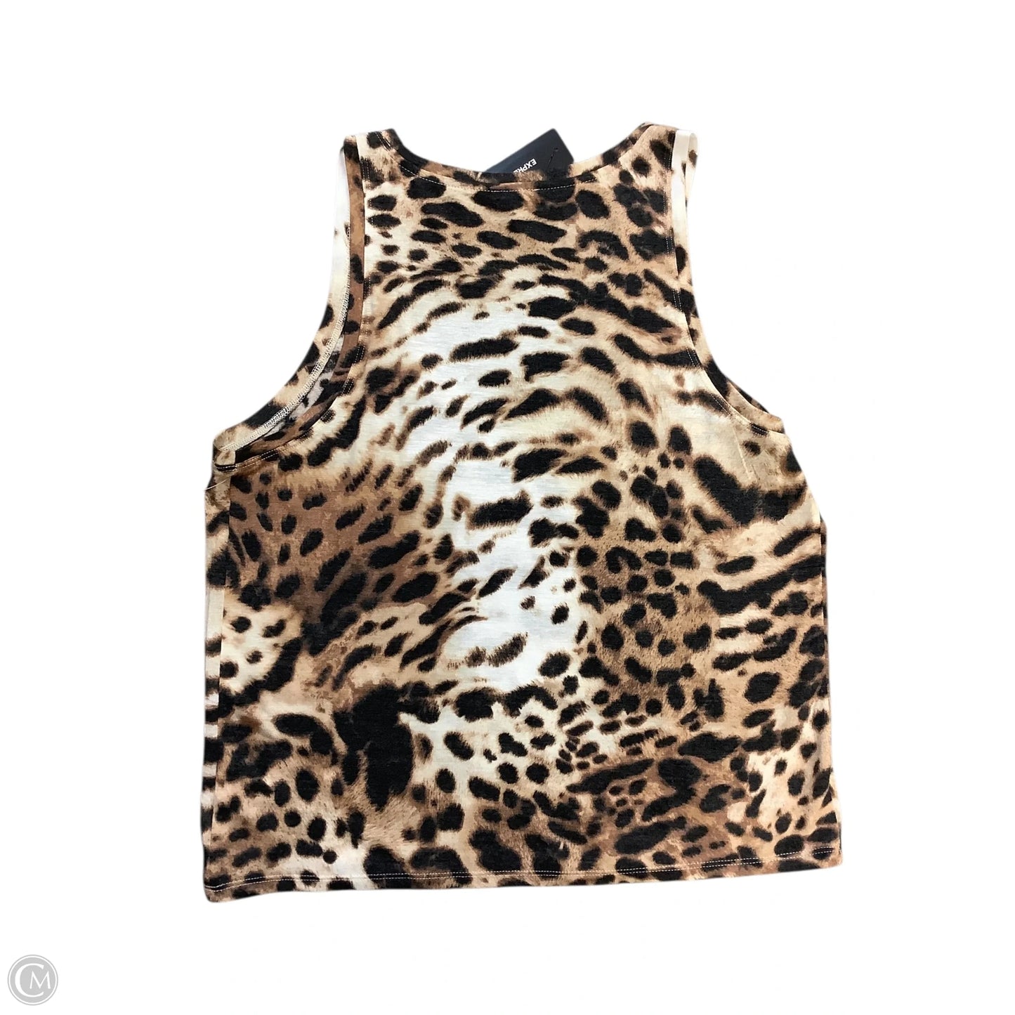 Top Sleeveless By Express In Animal Print, Size: S