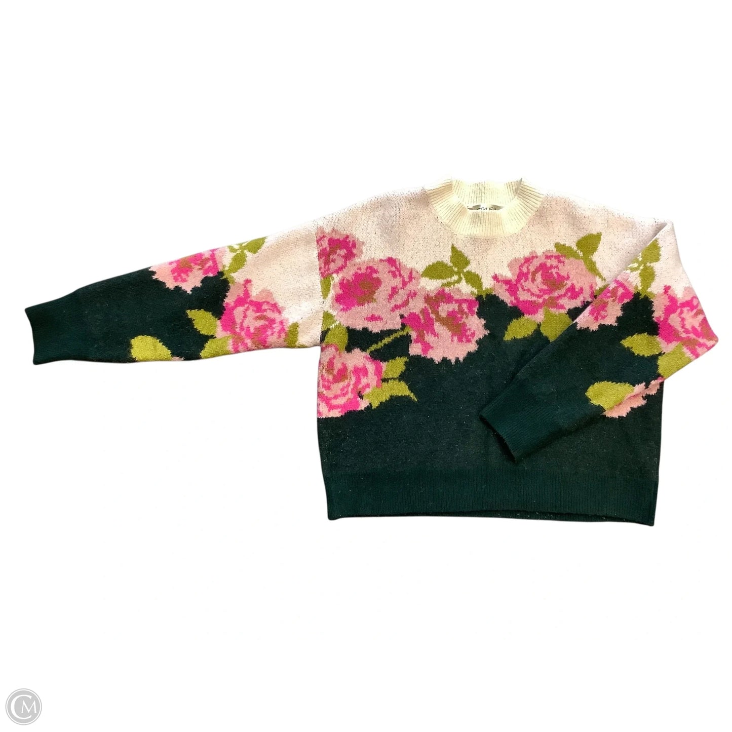 Sweater By Clothes Mentor In Cream, Size: L