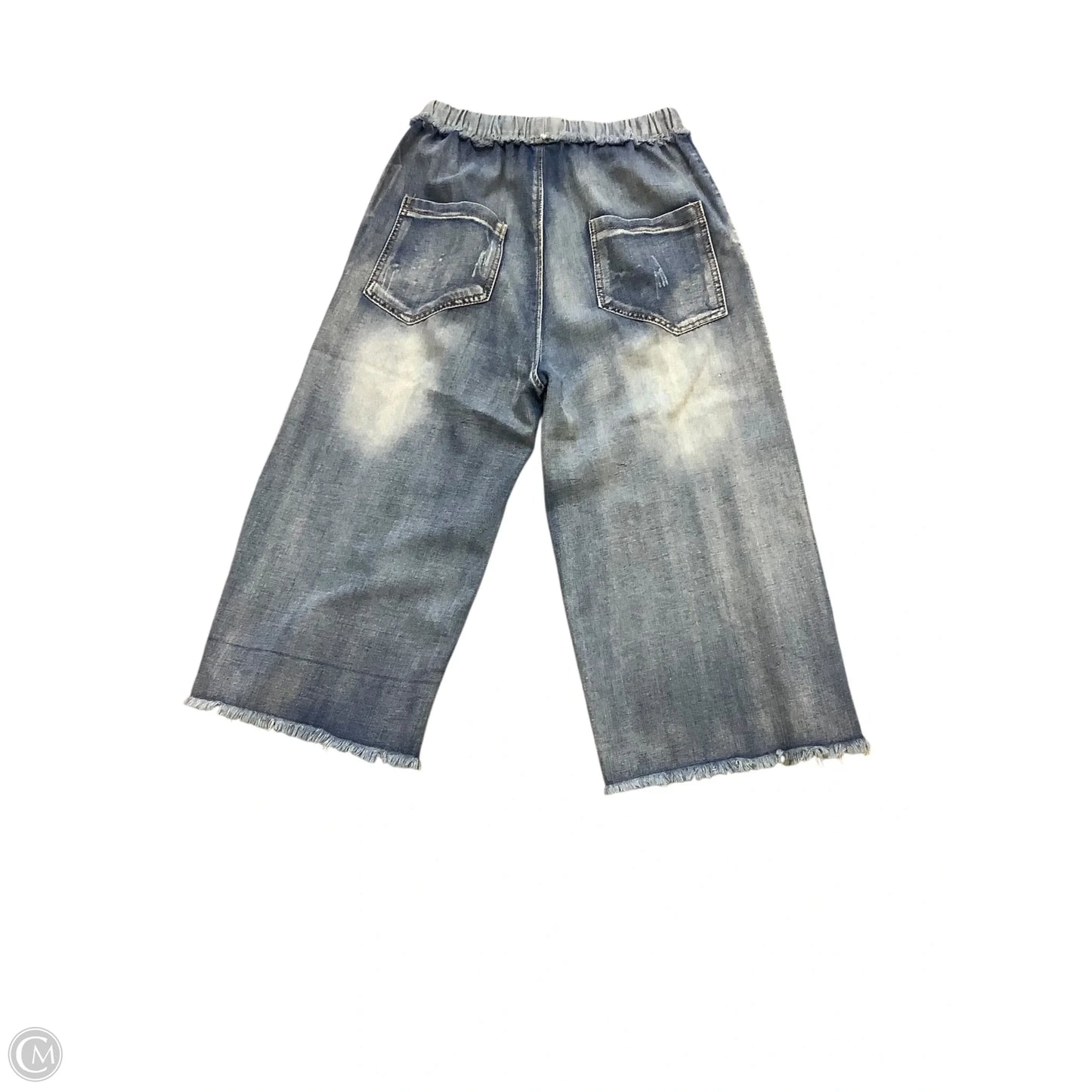Jeans Cropped By Clothes Mentor In Blue, Size: L