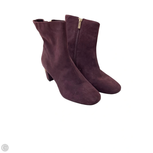 Boots Ankle Heels By Ted Baker In Maroon, Size: 9