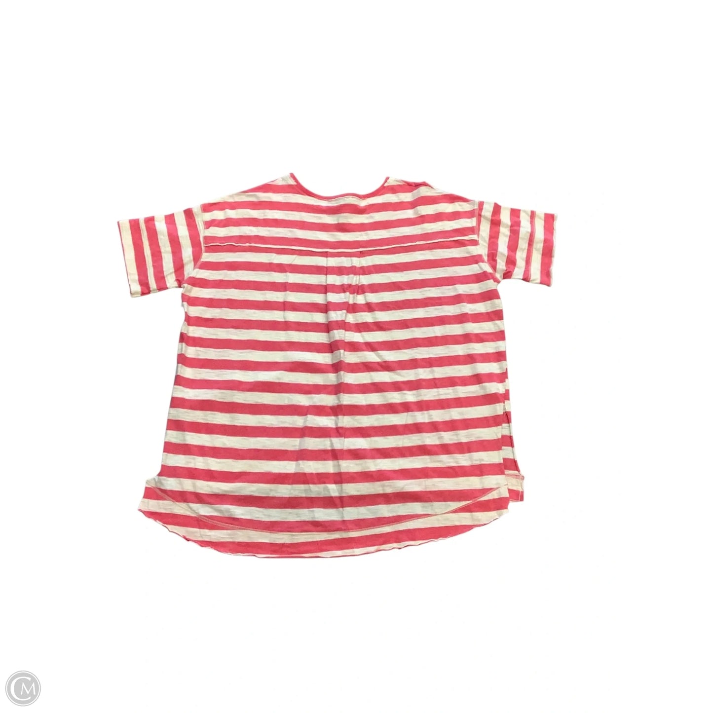 Top Short Sleeve By Easel In Striped Pattern, Size: L