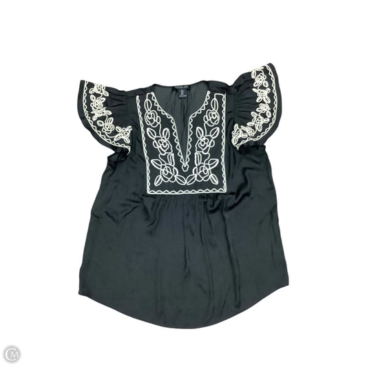 Top Short Sleeve By Rachel Zoe In Black, Size: S