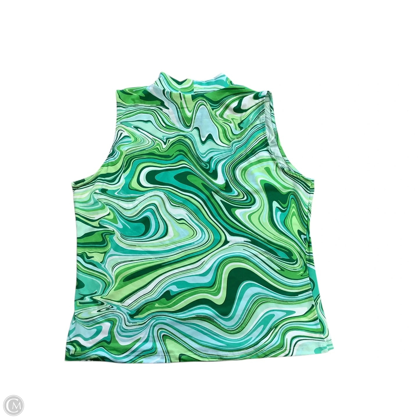 Top Sleeveless By White Birch In Green, Size: 3x
