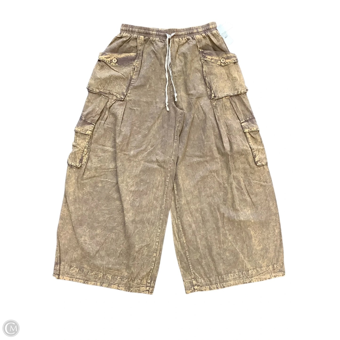 Pants Wide Leg By Oli & Hali In Gold, Size: S