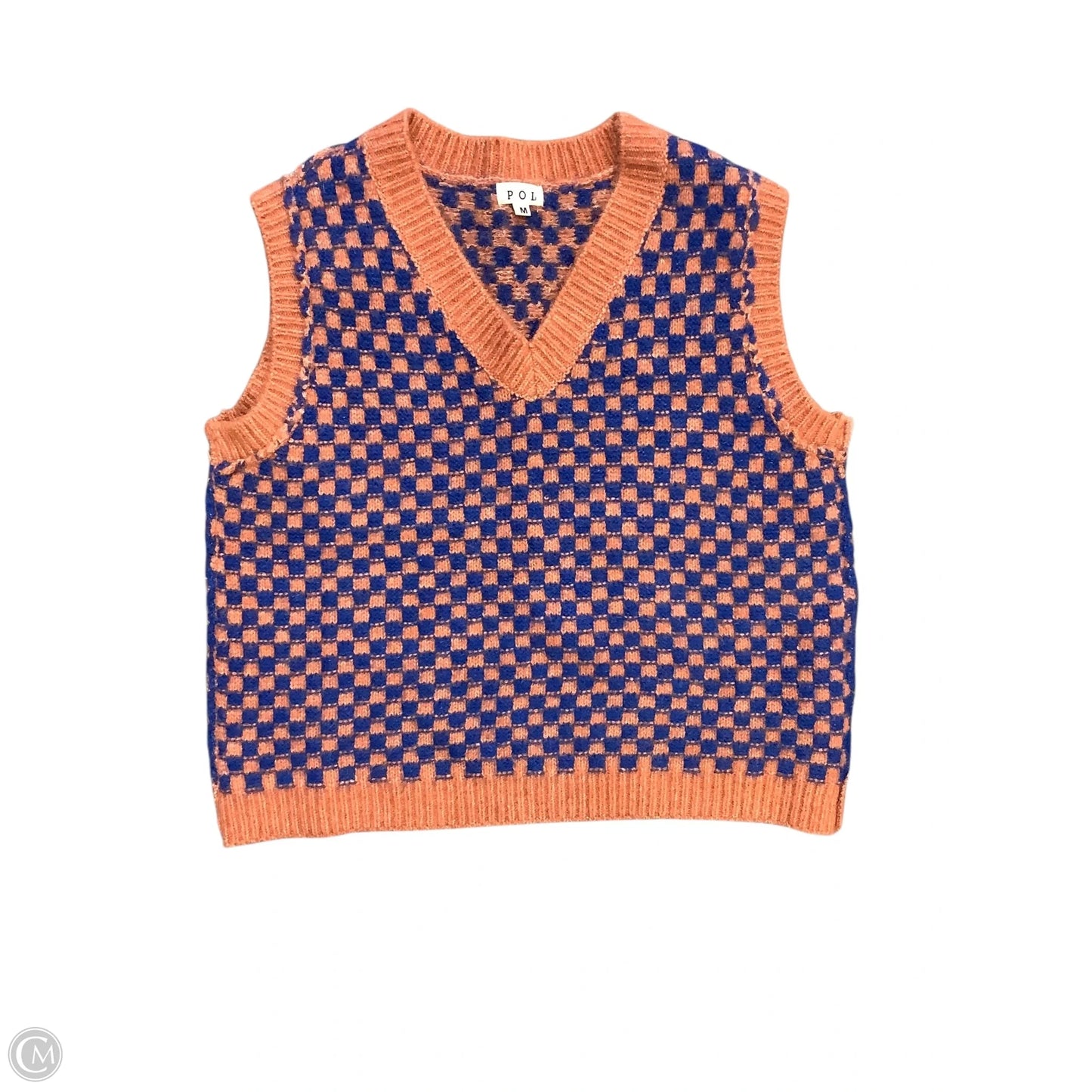 Vest Sweater By Pol In Orange, Size: M