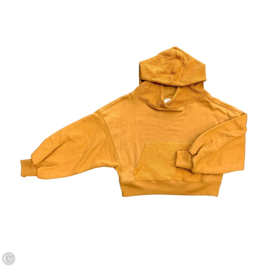 Sweatshirt Hoodie By Zenana In Yellow, Size: S