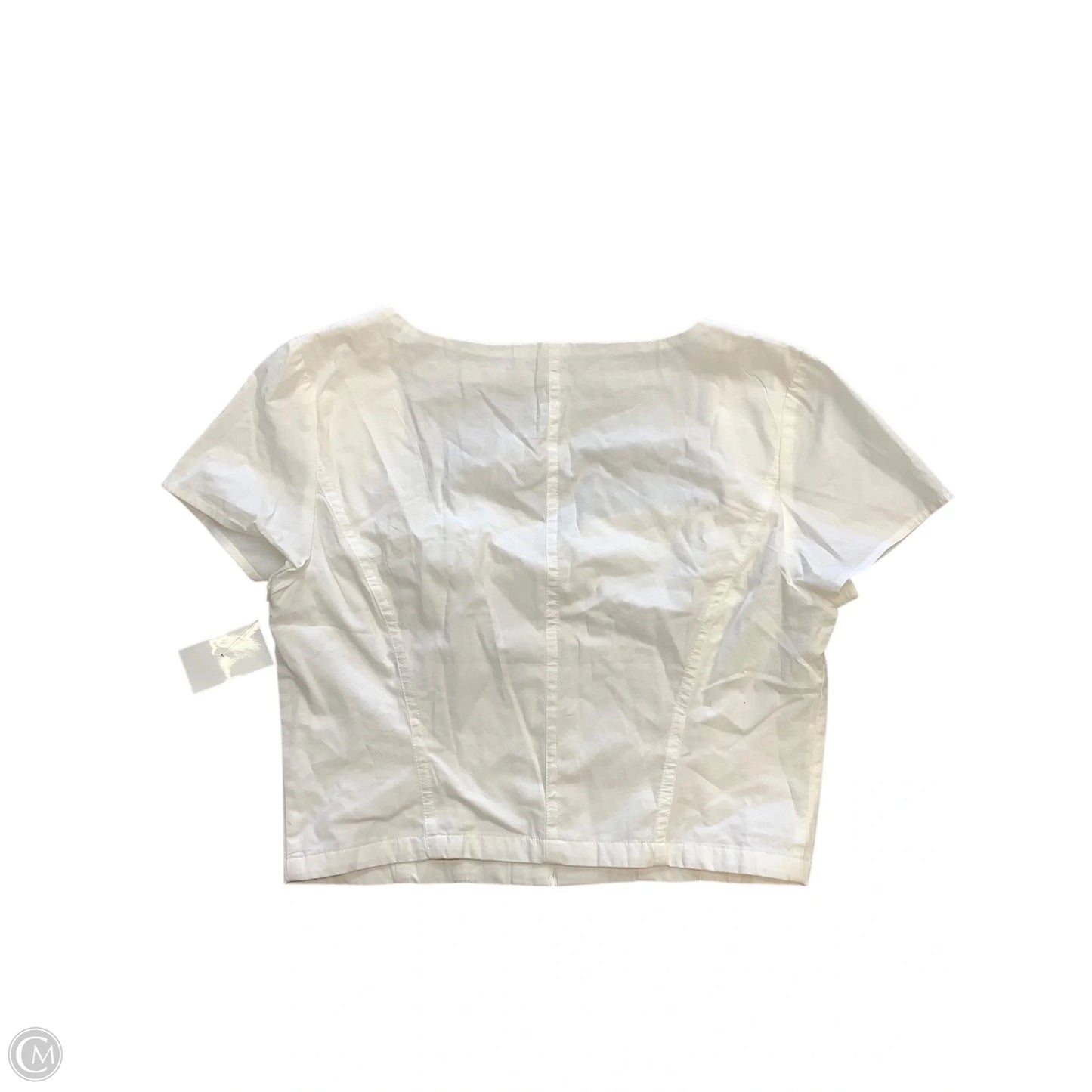 Top Short Sleeve By Madewell In White, Size: 6
